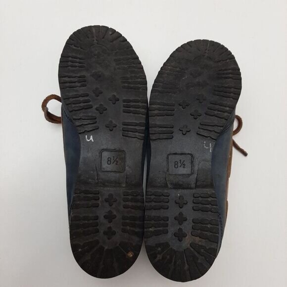 Stylish Blue and Brown Women's Loafers - Picture 13 of 16